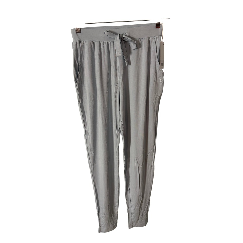 Cozy Earth Bamboo Stretch Knit Tapered Pant Powder Blue XS Loungewear Athleisure